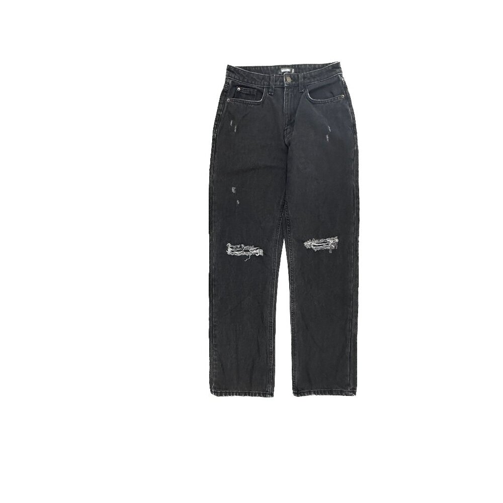 Missguided Distressed Baggy Women's size 2 Black Denim Jeans
